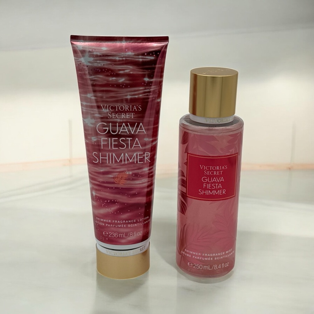 Victoria’s Secret Guava Fiesta Shimmer Body Lotion Gift Set NWT
